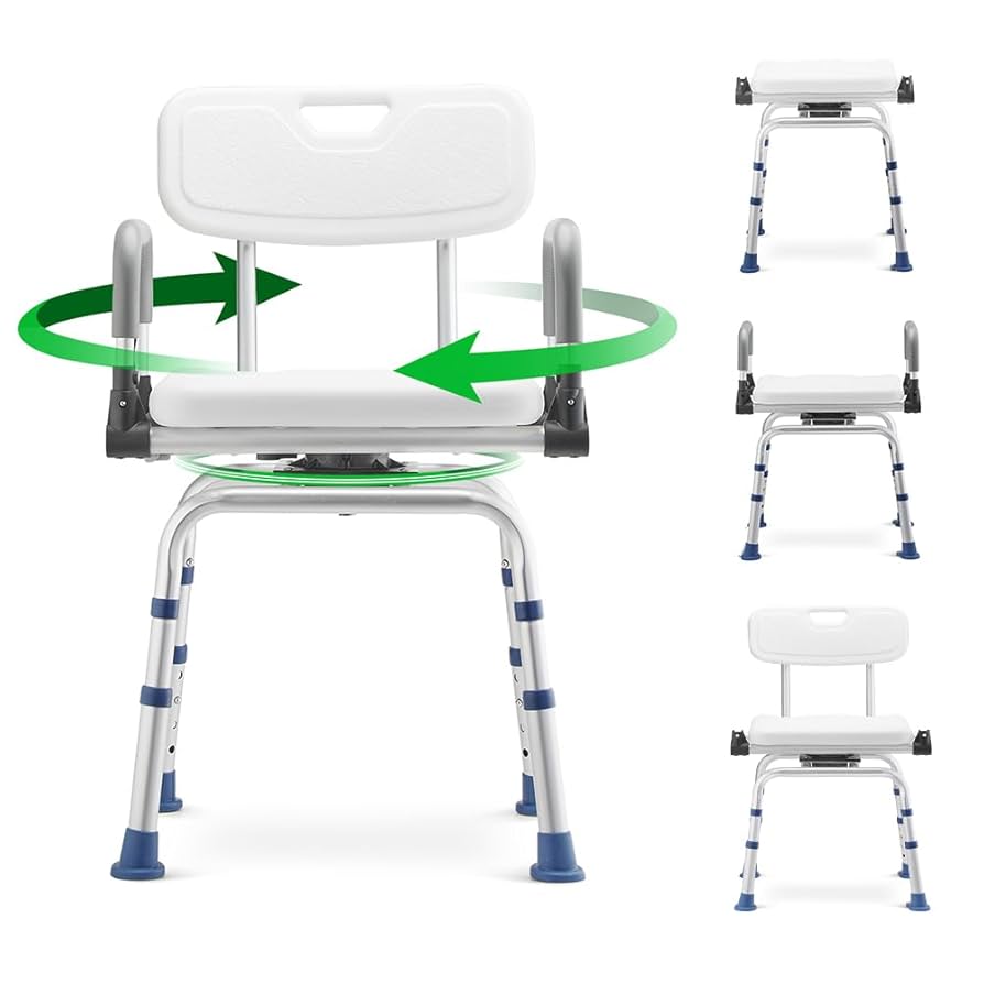 Amazon.co.jp: GreenChief 回転式シャワーチェア インサイド